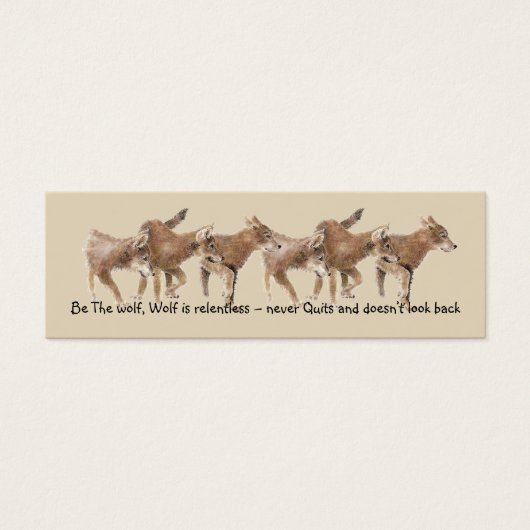 水色ウルフカブズワイルドライフ引用文BookMark (正面)