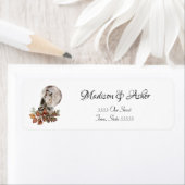 水色ウルフハウリングザムーン紅葉 ラベル (インサイチュ)