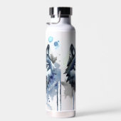 水色ウルフヘッドダスティブルーモノグラム ウォーターボトル (右面)