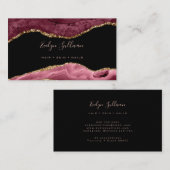 水色エレガントの泥炭酸塩 名刺 (正面/裏面)