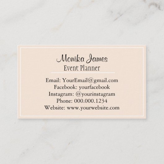 水色エレガントピンクと赤面フローラ 名刺 (裏面)