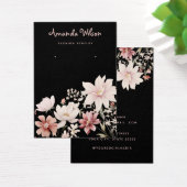 水色エレガントフローライヤリング表示カード (デスク)