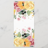 水色エレガントフローラ結婚 メニュー (裏面)