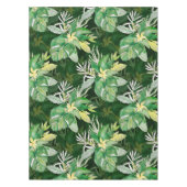 水色エレガントフローラ装飾模様 テーブルクロス (正面)