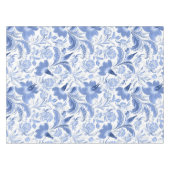 水色エレガントフローラ装飾模様 テーブルクロス (正面(横))