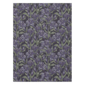 水色エレガントフローラ装飾模様 テーブルクロス (正面)