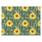 水色エレガントフローラ装飾模様 テーブルクロス (正面(横))