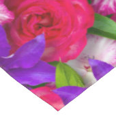 水色エレガントフローラ装飾模様 テーブルクロス (アングル)