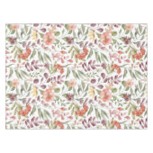 水色エレガントフローラ装飾模様 テーブルクロス (正面(横))