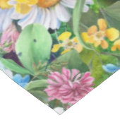 水色エレガントフローラ装飾模様 テーブルクロス (アングル)