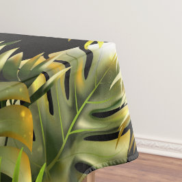 水色エレガントフローラ装飾模様 テーブルクロス