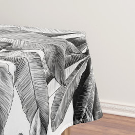 水色エレガントフローラ装飾模様 テーブルクロス