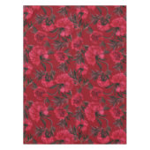 水色エレガントフローラ装飾模様 テーブルクロス (正面)