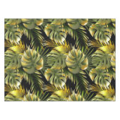 水色エレガントフローラ装飾模様 テーブルクロス (正面(横))