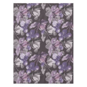 水色エレガントフローラ装飾模様 テーブルクロス (正面)