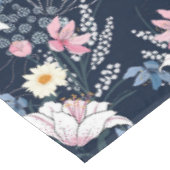 水色エレガントフローラ装飾模様 テーブルクロス (アングル)