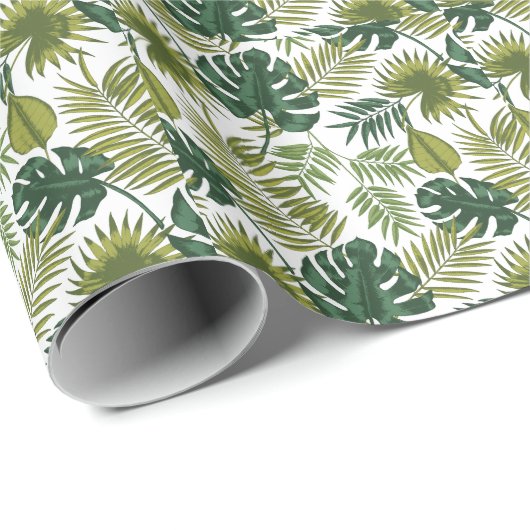 水色エレガントフローラ装飾模様 ラッピングペーパー (ロールコーナー)