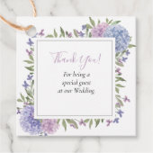 水色エレガントブルー&薄紫フローラ結婚ズ フェイバータグ (正面)