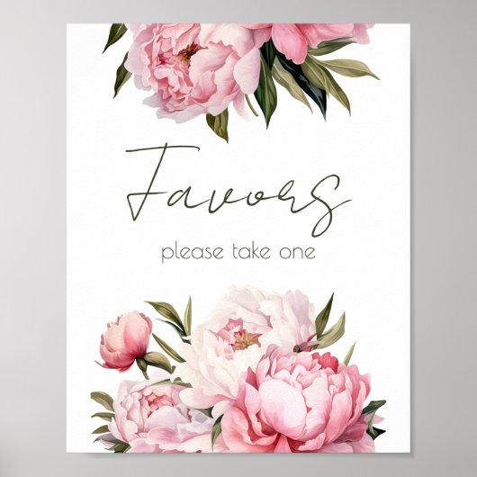 水色エレガント牡丹は一つ取って下さい ポスター (正面)