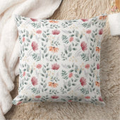 水色エレガント野草真核球果 クッション (ブランケット)