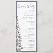 水色エレガント陰鬱な灰色の金石造式 プログラム (裏面)