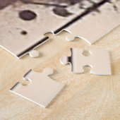 水色オオカミ ジグソーパズル (側面)