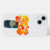 水色オレンジと赤ケシ Case-Mate iPhoneケース (裏面 (横))