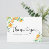 水色オレンジサンキューカード サンキューカード (スタンド正面)