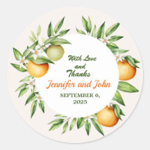 水色オレンジフルーツボタニッ結婚ズ