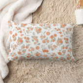 水色オレンジ ランバークッション (ブランケット)