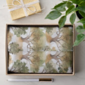 水色オークの木 薄葉紙 (ギフト)