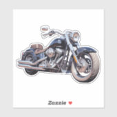 水色オートバイ シール (シート)