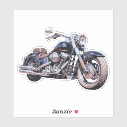 水色オートバイ シール (シート)