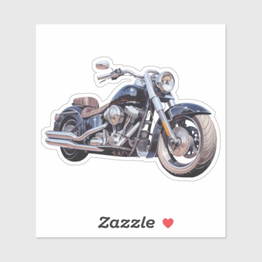 水色オートバイ シール (シート)