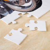 水色オートバイ ジグソーパズル (側面)