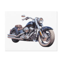 水色オートバイ