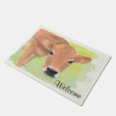 水色カウドオーマ ドアマット (アングル)