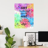 水色カッコいいの有名引用文 ポスター (ホームオフィス)