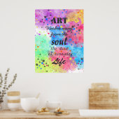 水色カッコいいの有名引用文 ポスター (キッチン)