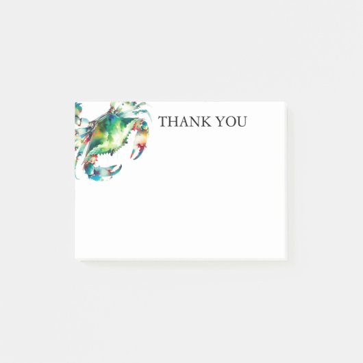 水色カニカスタム ポストイット (正面)