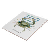 水色カニビーチ沿岸マーガートセラミックタイル タイル (側面)