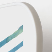 水色カニ漬けボールパドル ピックルボールラケット (左詳細)