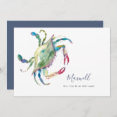 水色カニ頼のグロメスカード シーズンカード (正面/裏面)