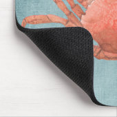 水色カニ マウスパッド (コーナー)