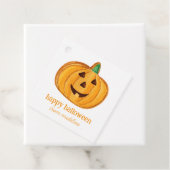 水色カボチャのジャック – o – ランタンクッキーのハロウィーン フェイバータグ (インサイチュ)