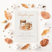 水色カボチャのスパイスベビーシャワー 招待状