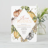 水色カボチャのロムバス感謝祭 招待状 (スタンド正面)