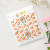 水色カボチャ七面鳥パターン感謝祭 フェイバーバッグ (封をした状態)