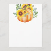 水色カボチャ結婚のエンクロージャカード エンクロージャーカード (裏面)