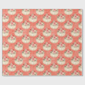 水色カボチャ赤ちゃんシャワー誕生日の好意 ラッピングペーパー (フラット)